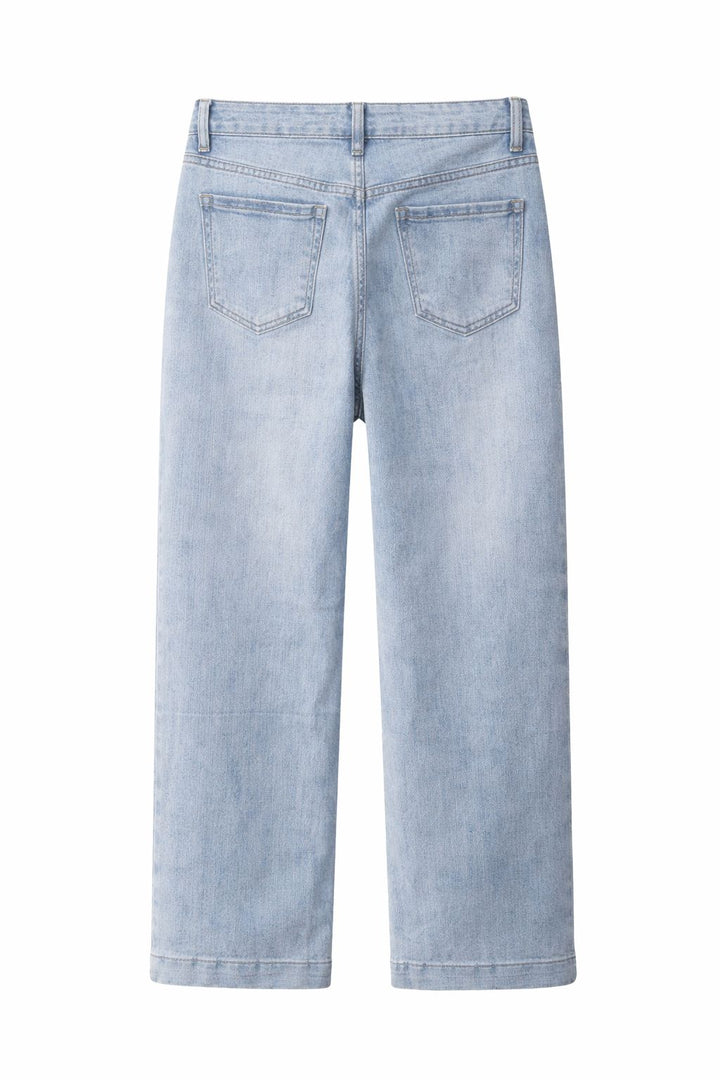5f Jeans Damen weites Bein