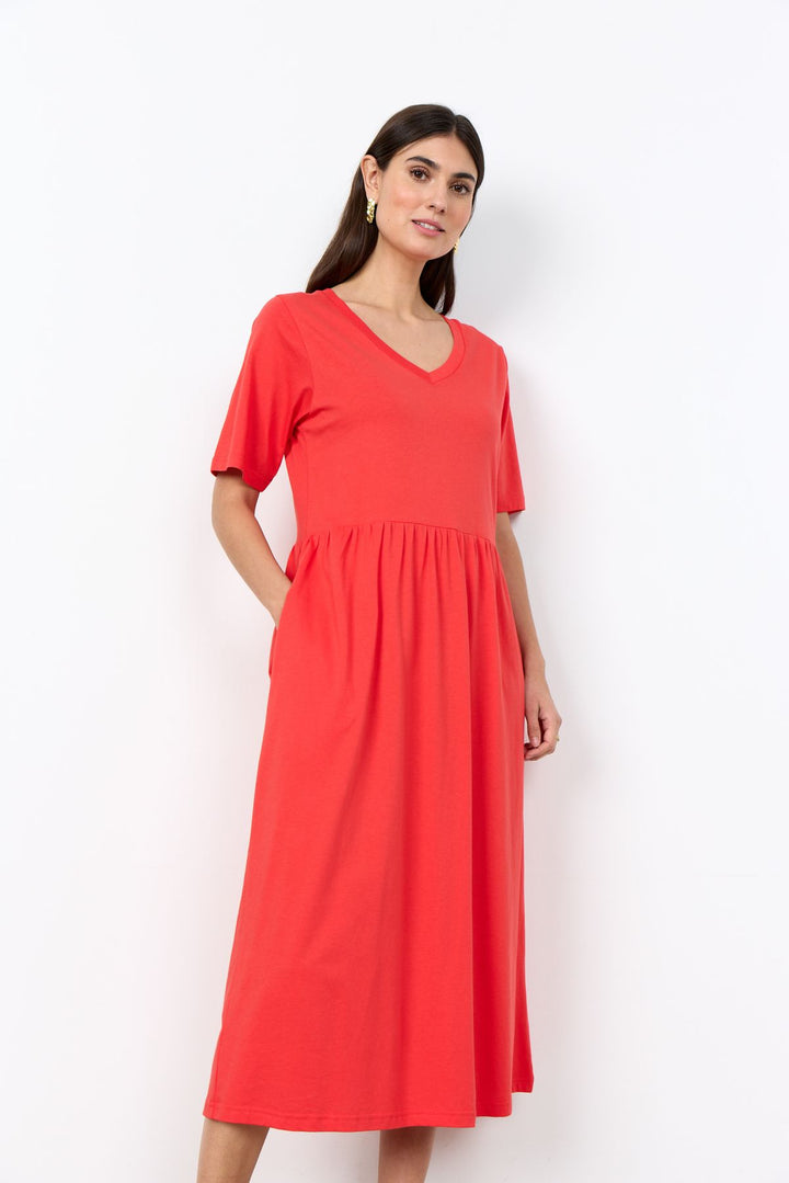 Soyaconcept Baumwoll-Kleid geraffte Taille