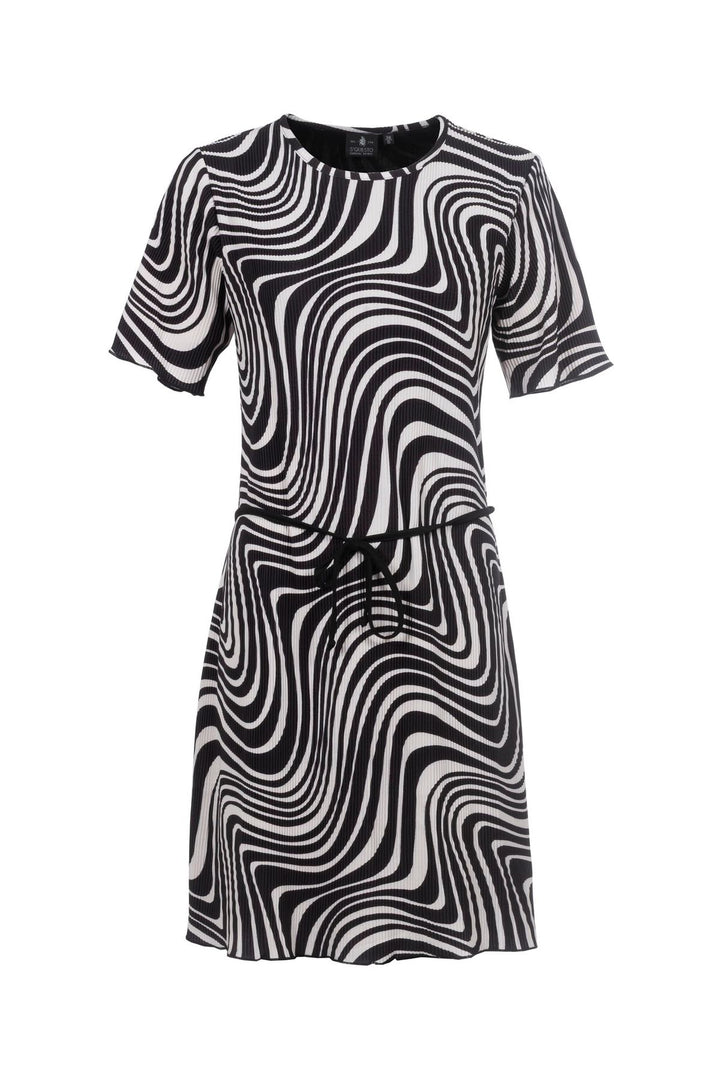 SOQUESTO Plissee Kleid Damen Kurz