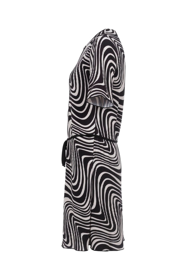 SOQUESTO Plissee Kleid Damen Kurz
