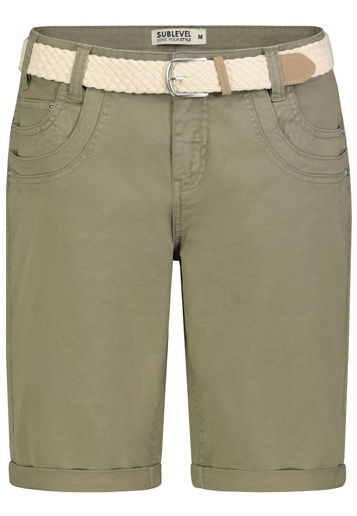 Authentic Style Shorts Damen mit Aufschlag