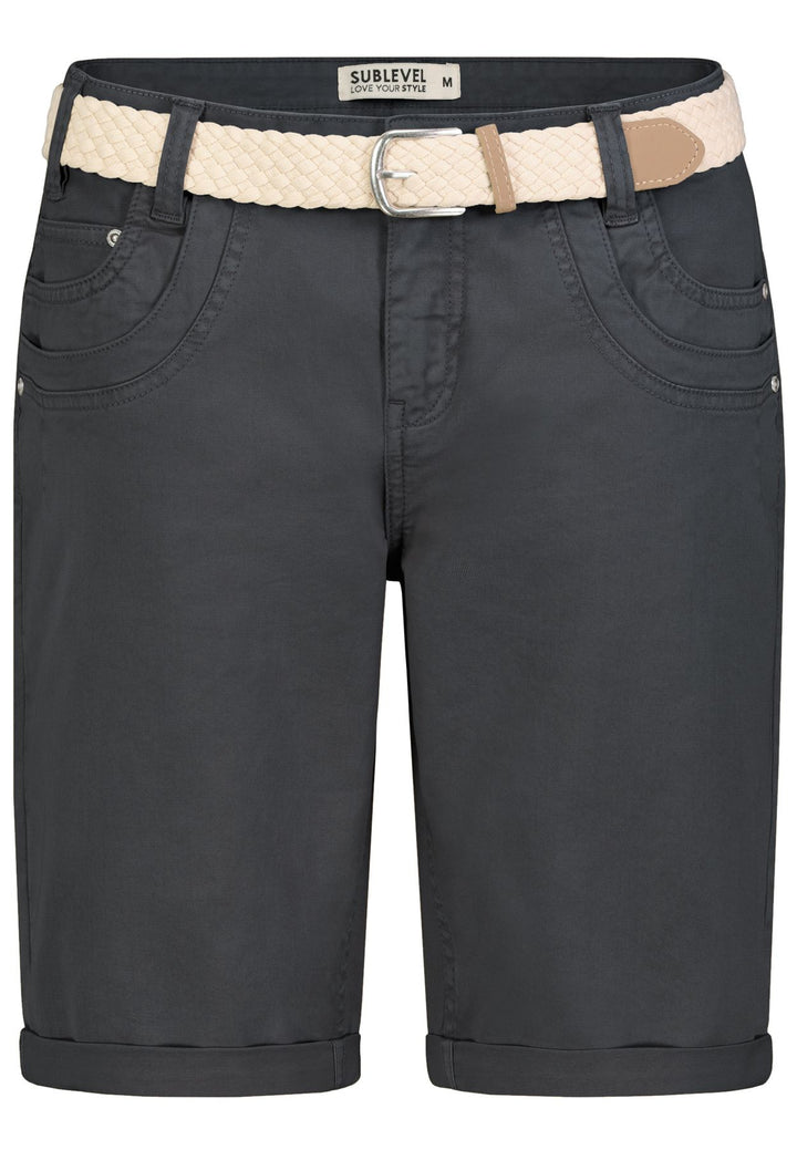 Authentic Style Shorts Damen mit Aufschlag
