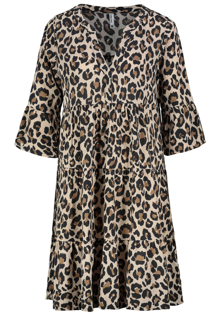 Authentic Style Kleid Tierprint Stufenschnitt