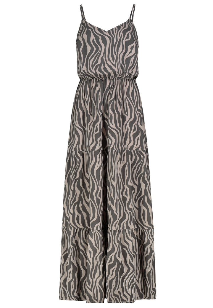 Maxikleid Damen Volants Authentic Style