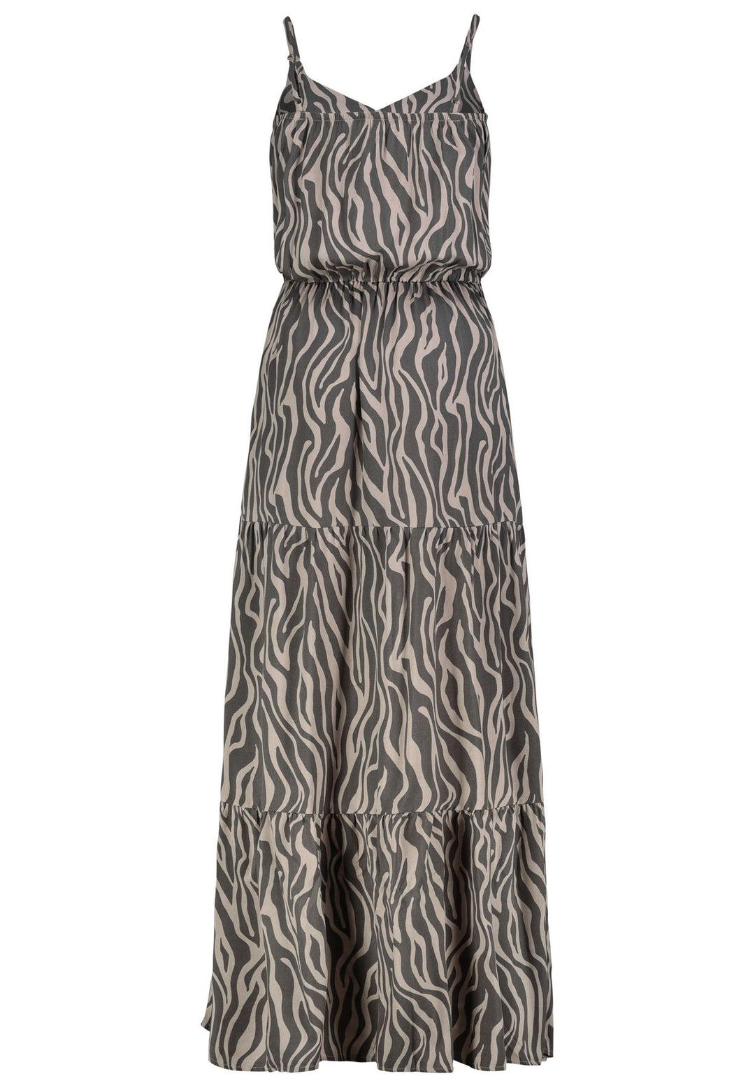 Maxikleid Damen Volants Authentic Style