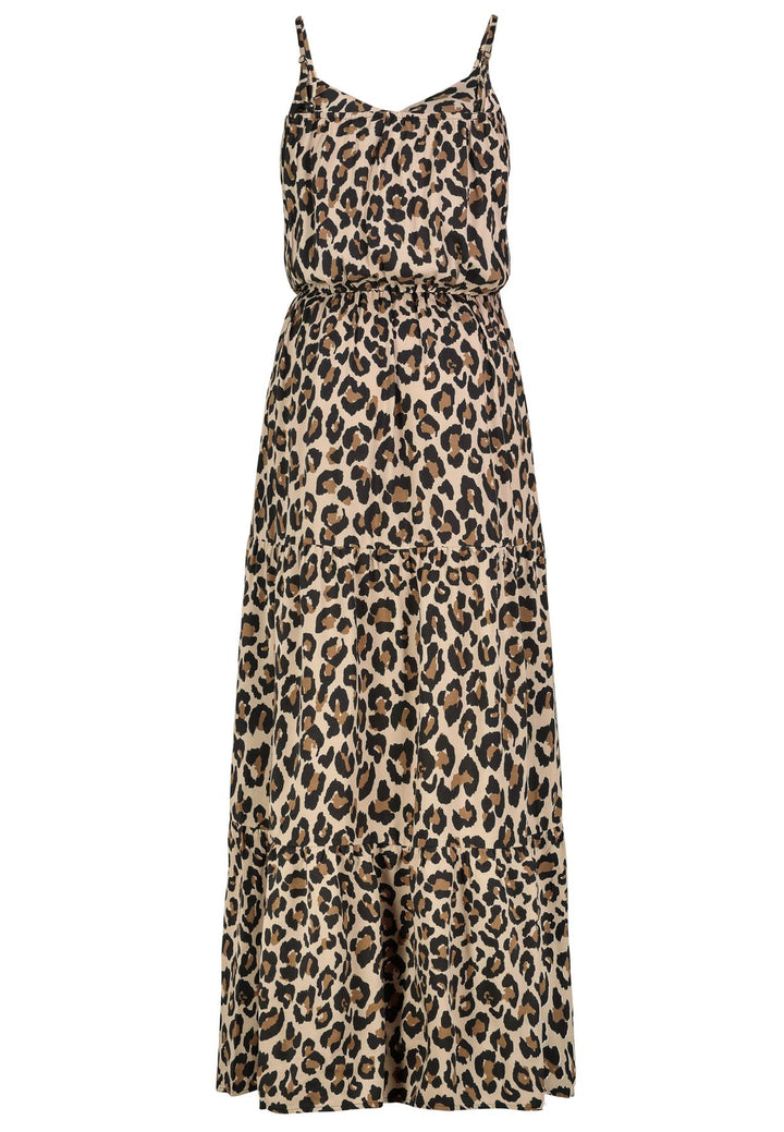 Maxikleid Damen Volants Authentic Style