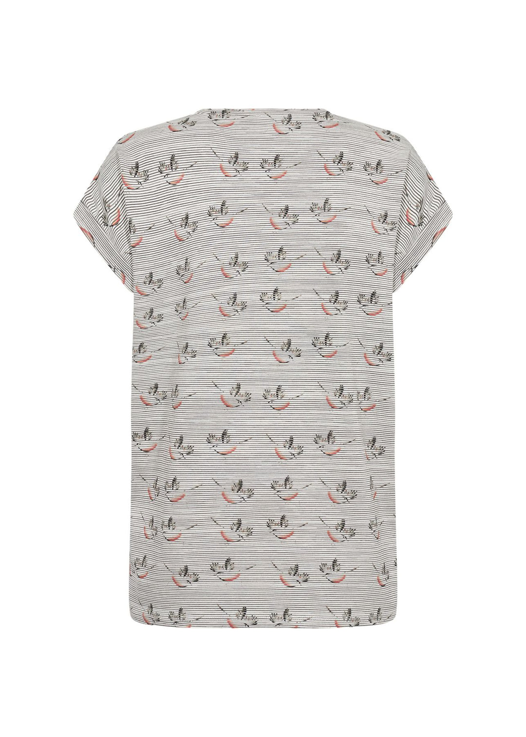Soyaconcept Damen T-Shirt Vogel-Streifen