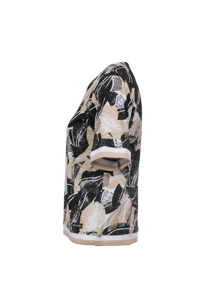 SOQUESTO Damen T-Shirt floraler Print