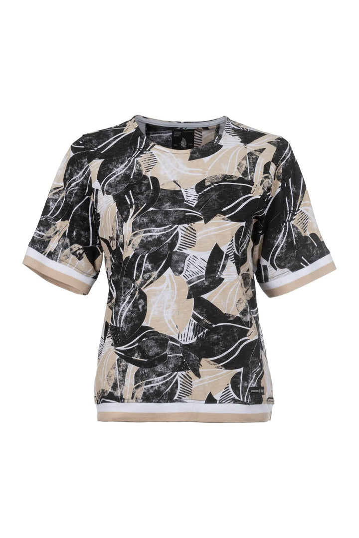 SOQUESTO Damen T-Shirt floraler Print