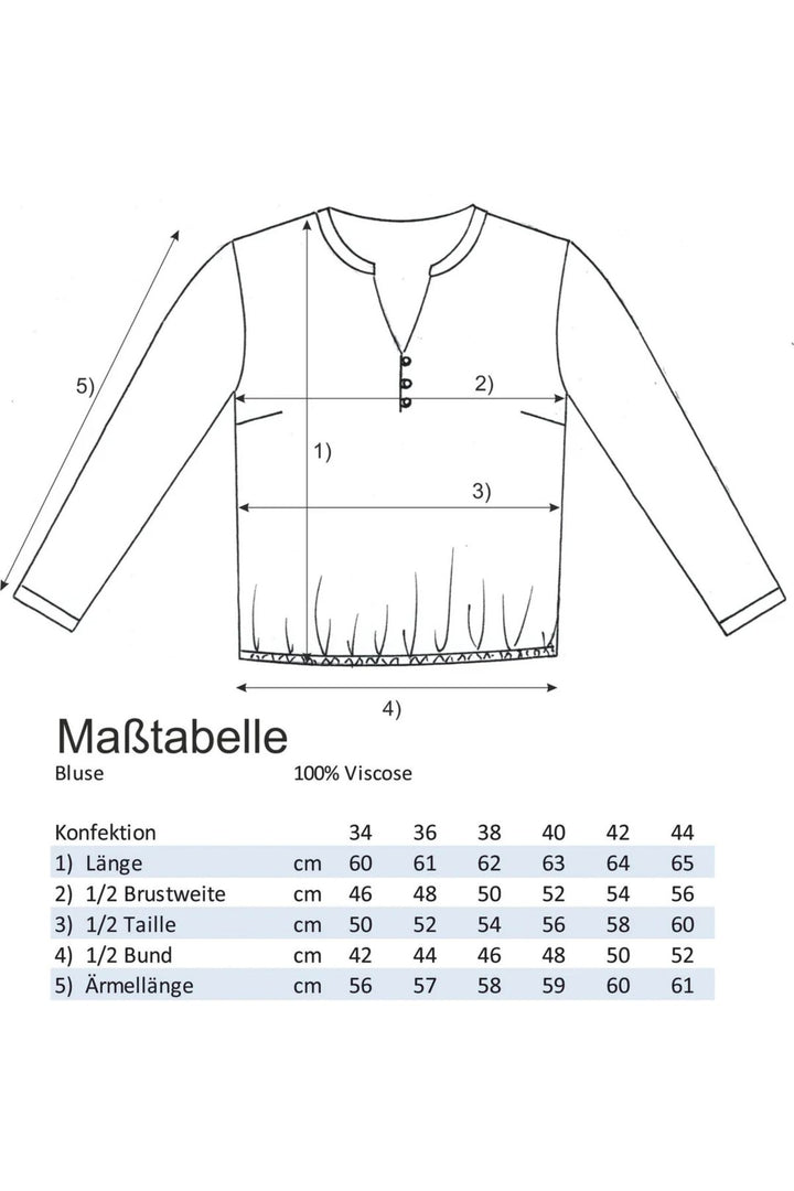 Splash of Color Bluse Herzen