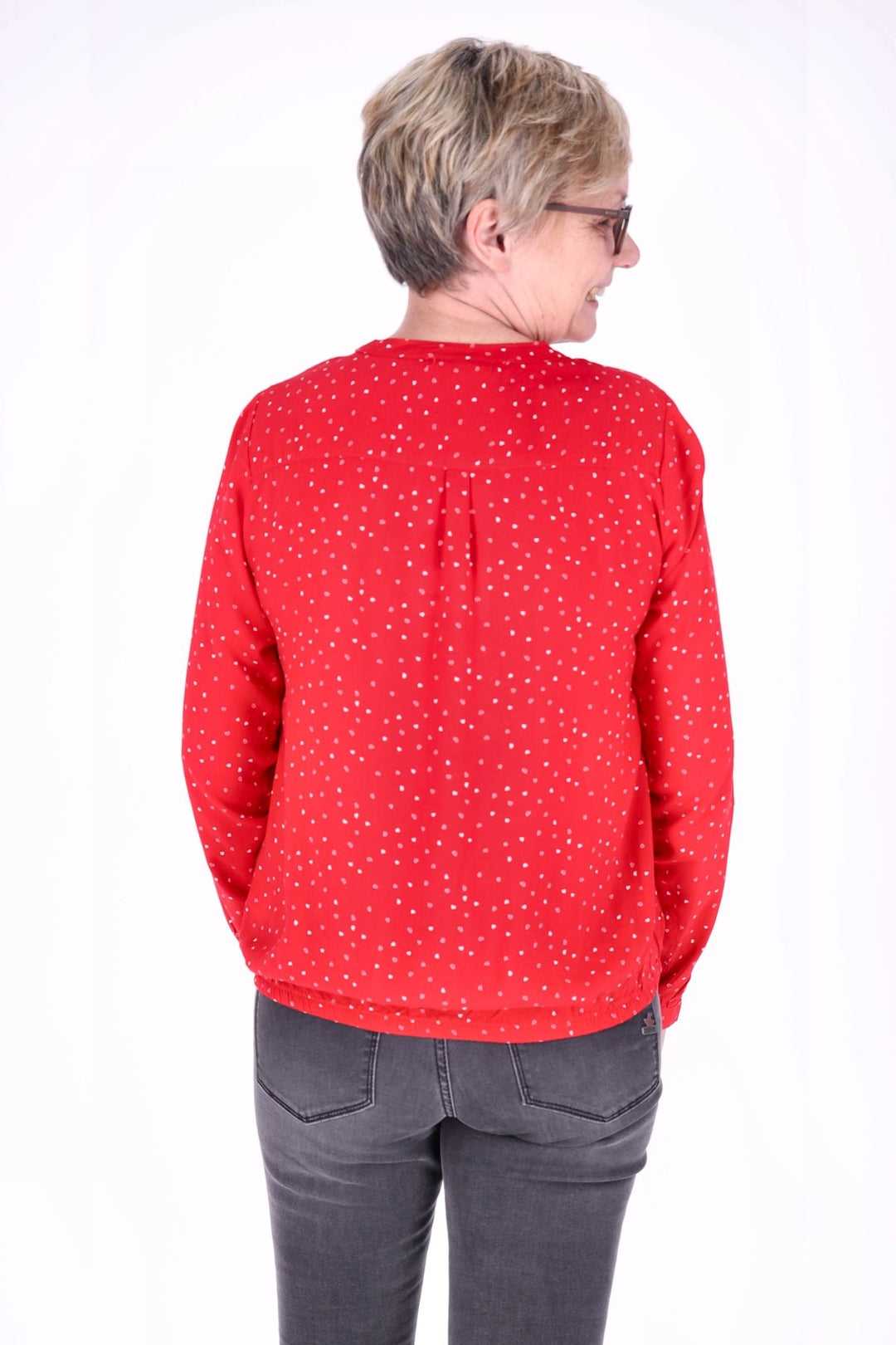 Splash of Color Bluse Herzen