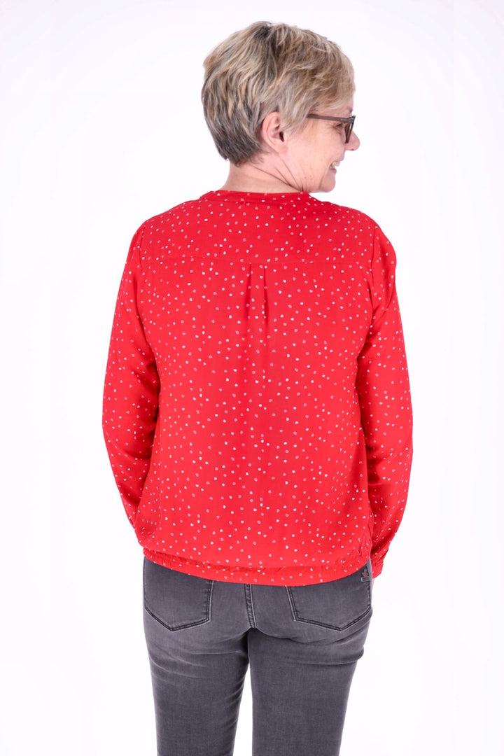 Splash of Color Bluse Herzen
