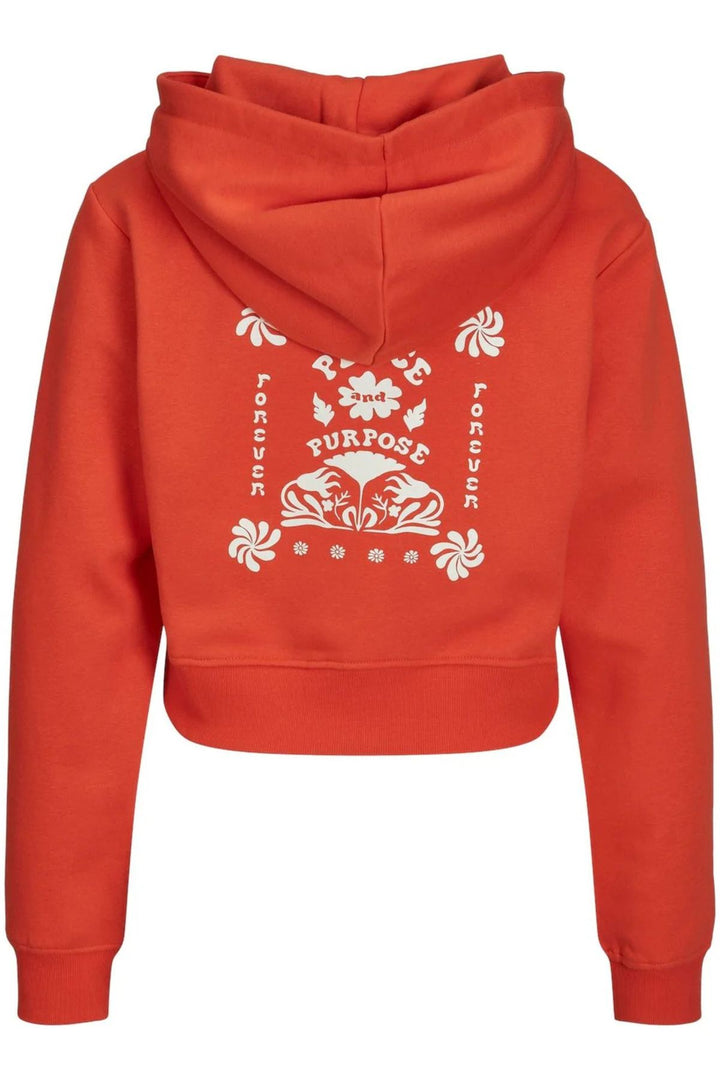 Damen JXROWAN RLX LS SHORT HOOD SWT