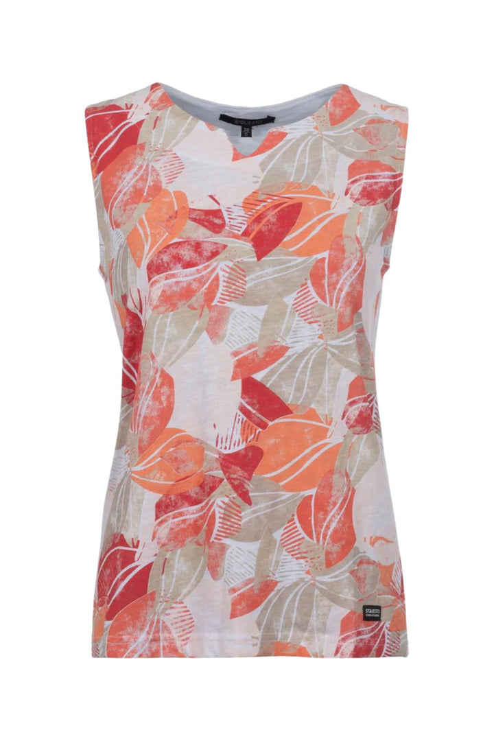SOQUESTO Damen Top Floraldruck