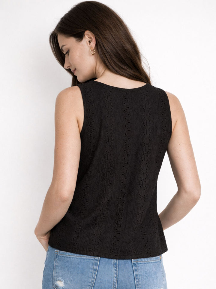 Top Damen V-Ausschnitt Gerafft black