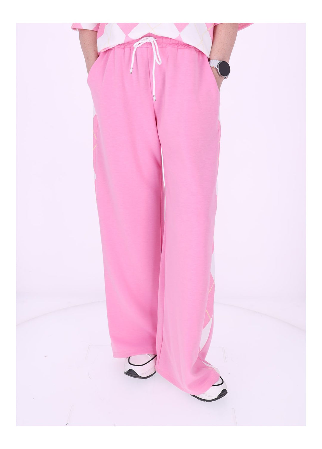 Set Jogginghose + T-Shirt Damen AOP Raute