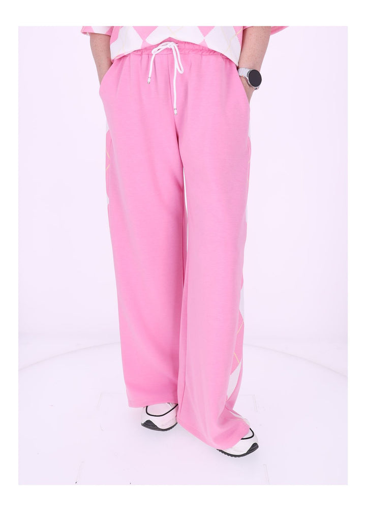 Set Jogginghose + T-Shirt Damen AOP Raute