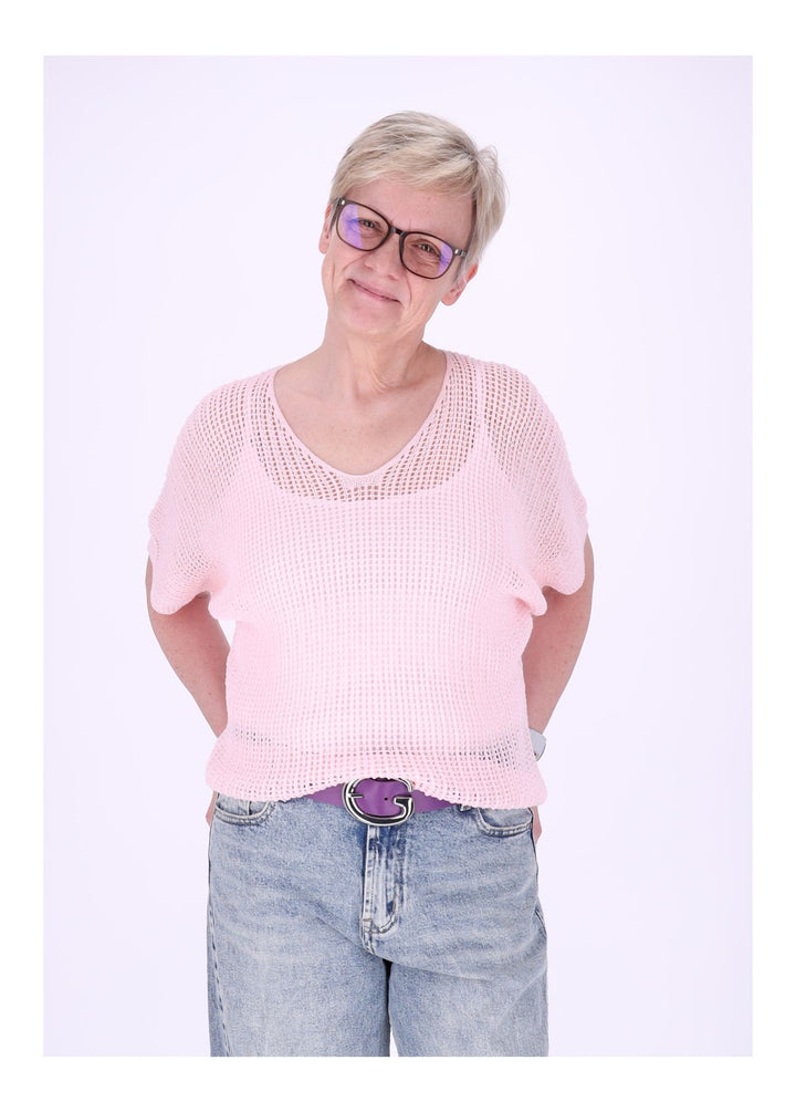 T-Shirt Damen Häkeloptik