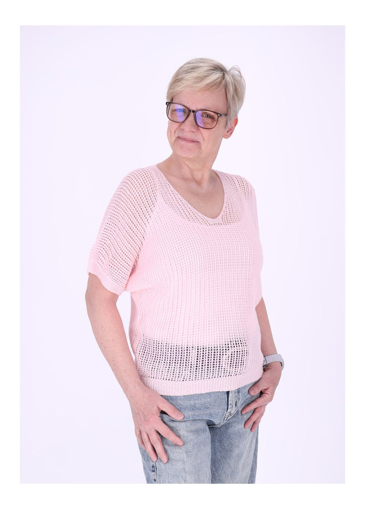 T-Shirt Damen Häkeloptik