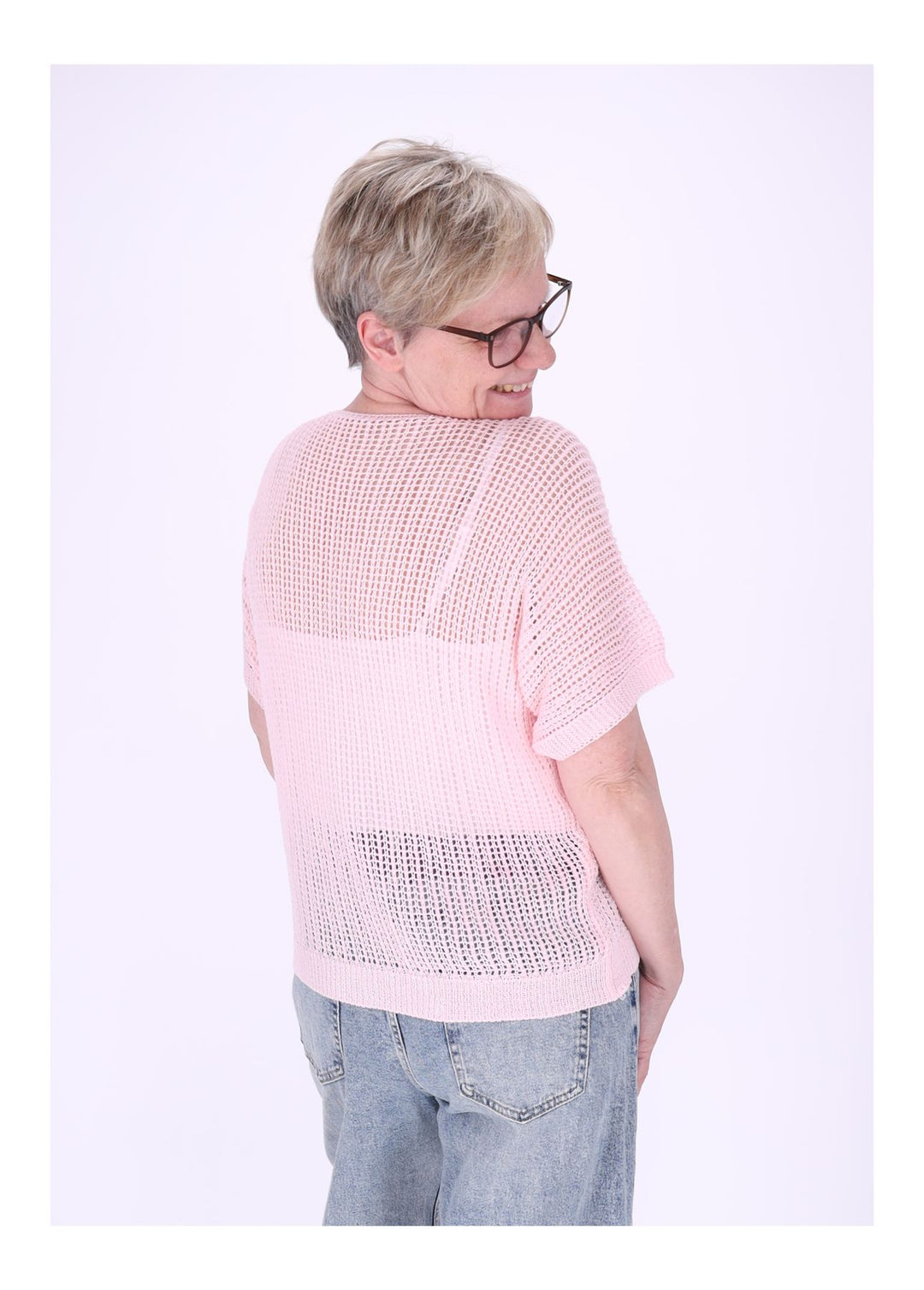 T-Shirt Damen Häkeloptik