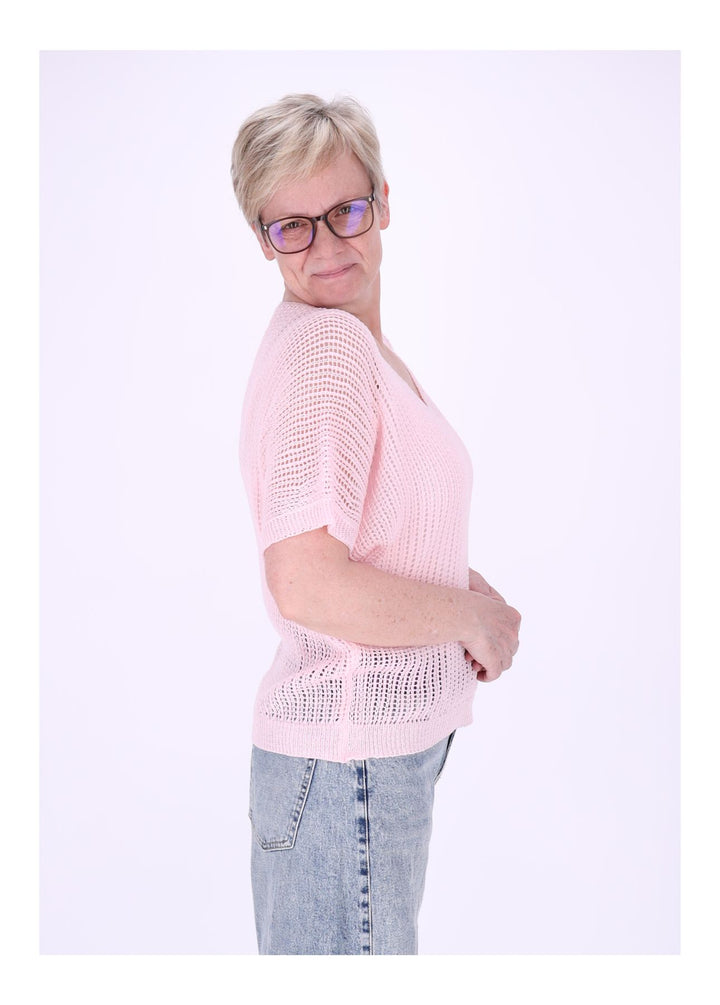 T-Shirt Damen Häkeloptik