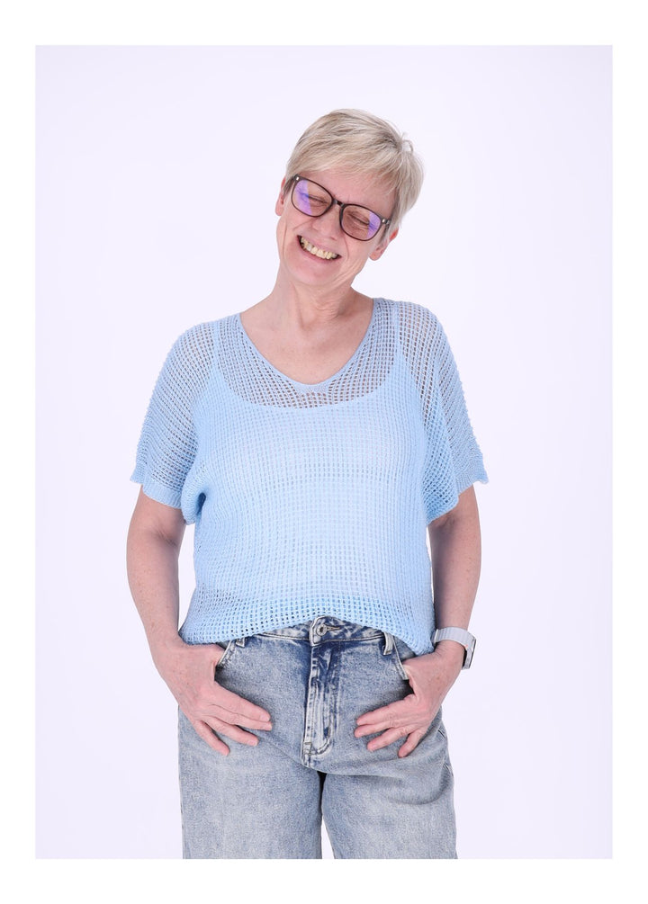 T-Shirt Damen Häkeloptik