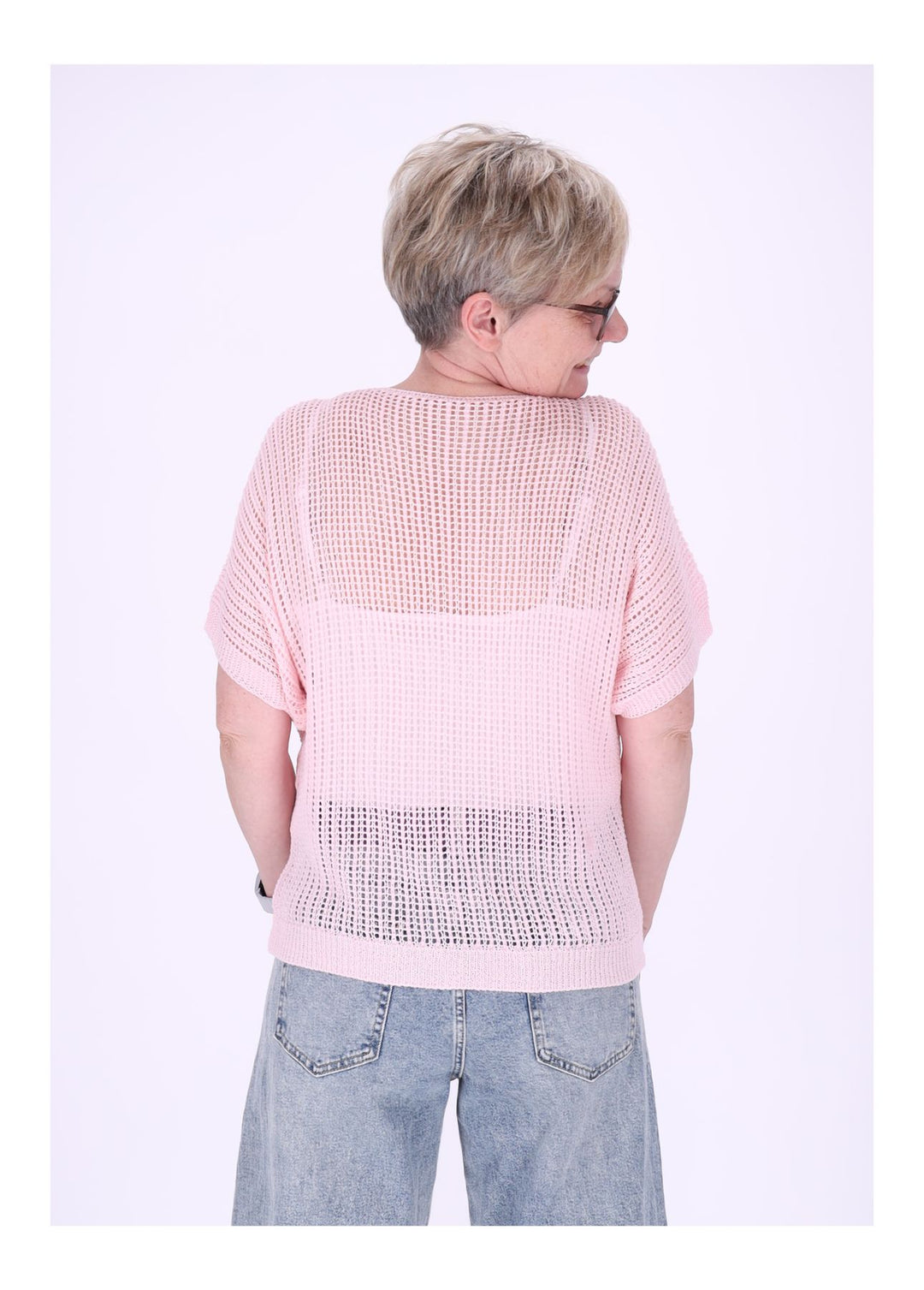 T-Shirt Damen Häkeloptik