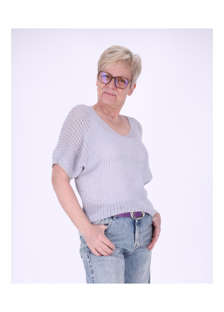 T-Shirt Damen Häkeloptik