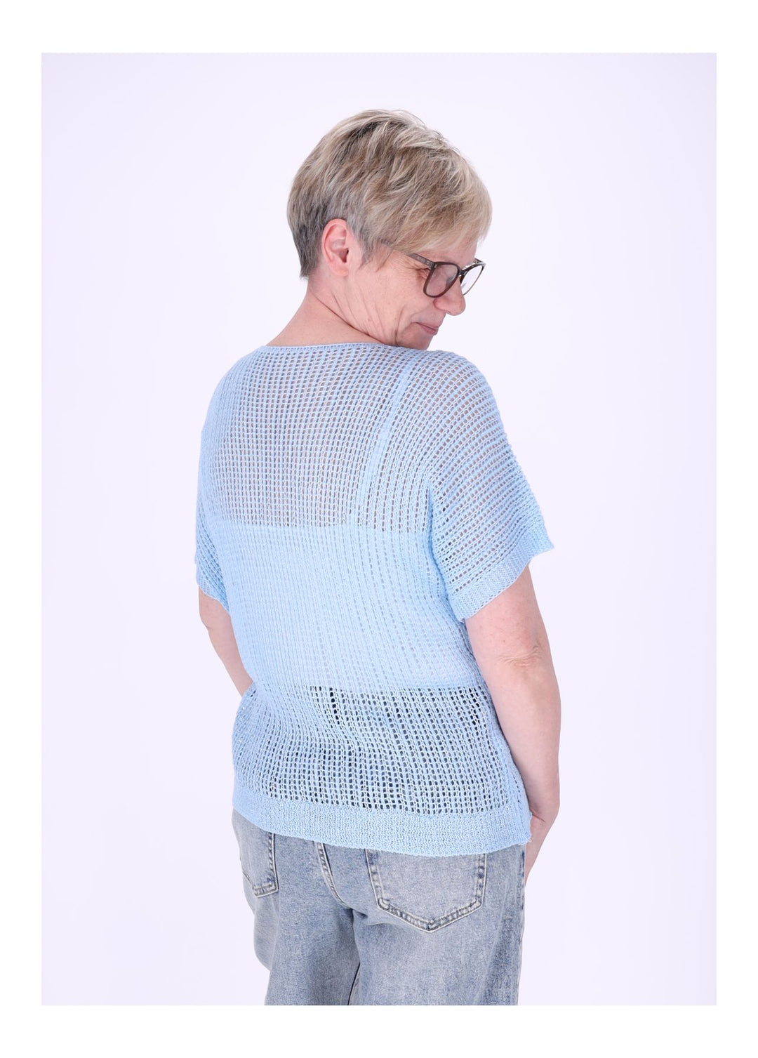 T-Shirt Damen Häkeloptik