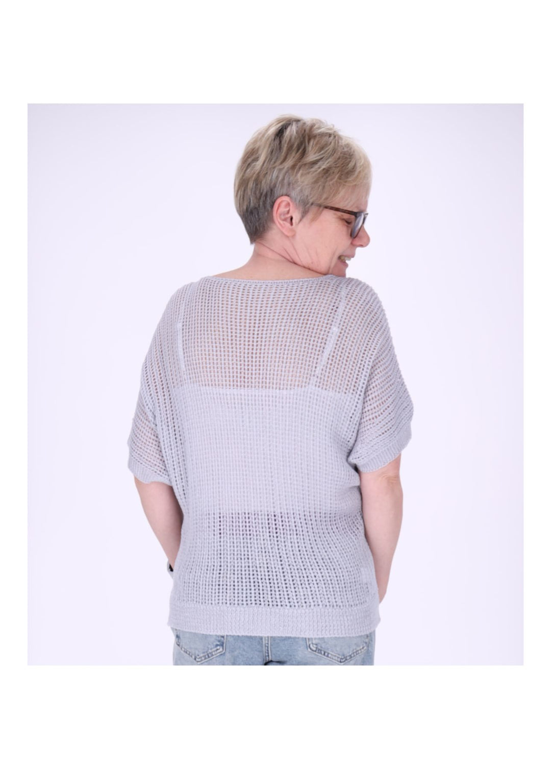 T-Shirt Damen Häkeloptik