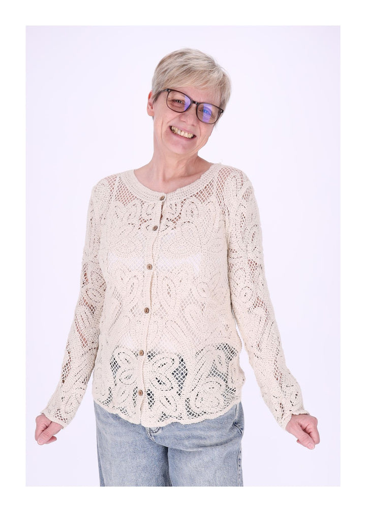 Häkeljacke Damen Langarm