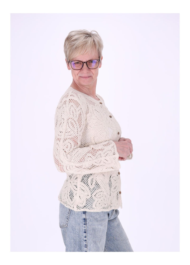 Häkeljacke Damen Langarm