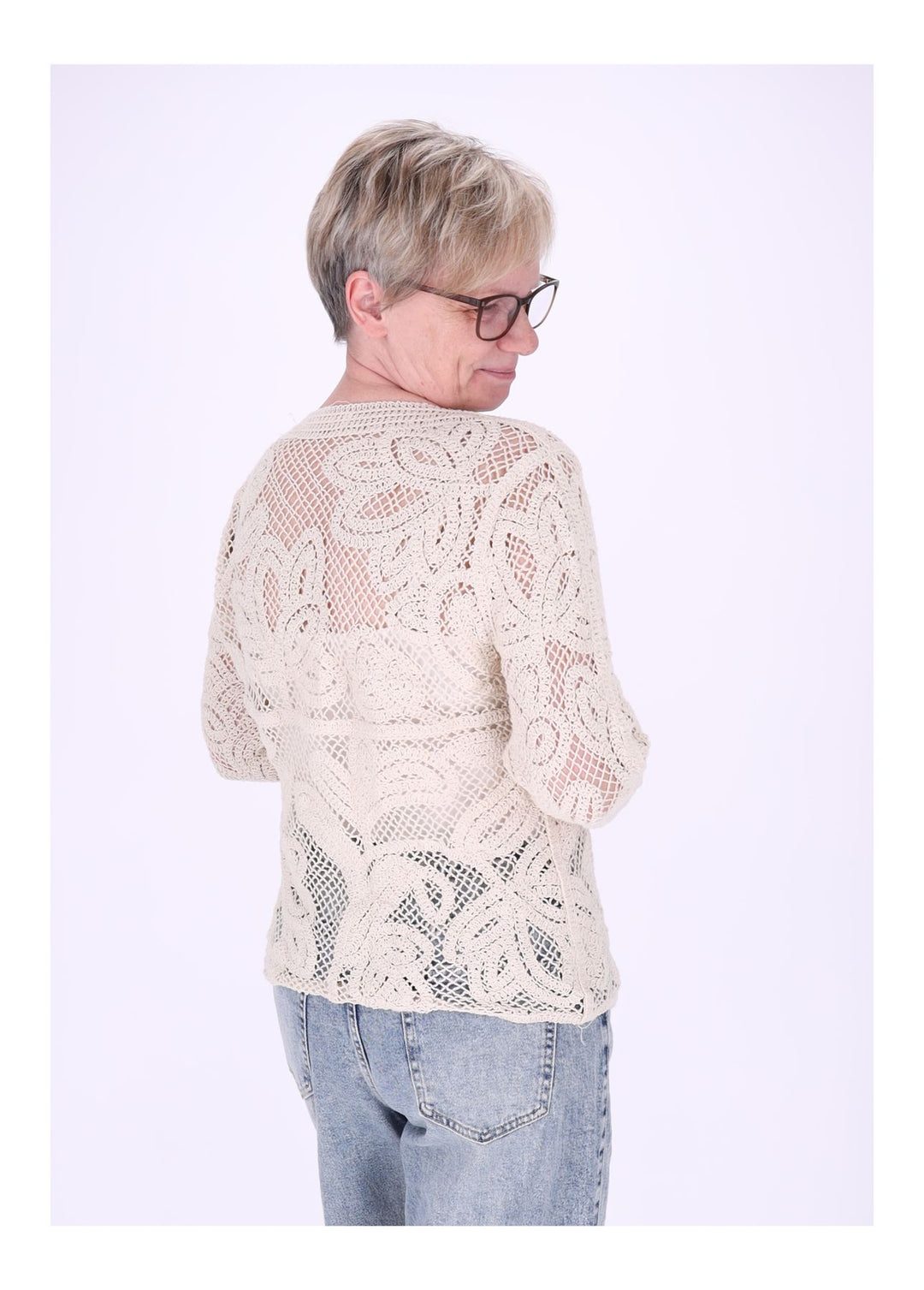 Häkeljacke Damen Langarm
