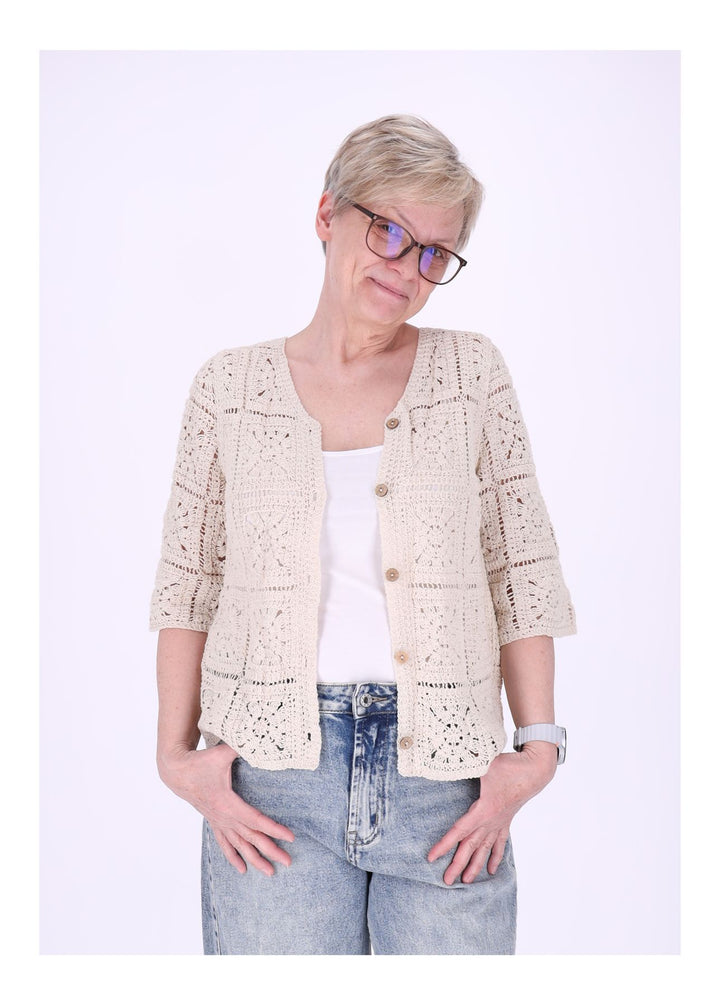 Häkeljacke Damen 3/4 Arm