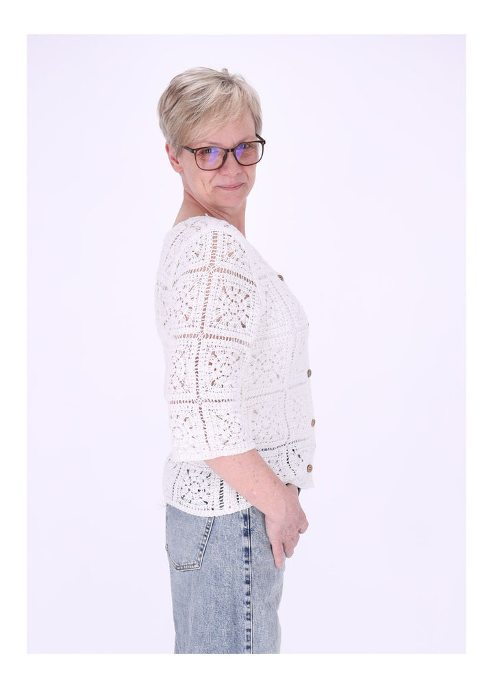 Häkeljacke Damen 3/4 Arm