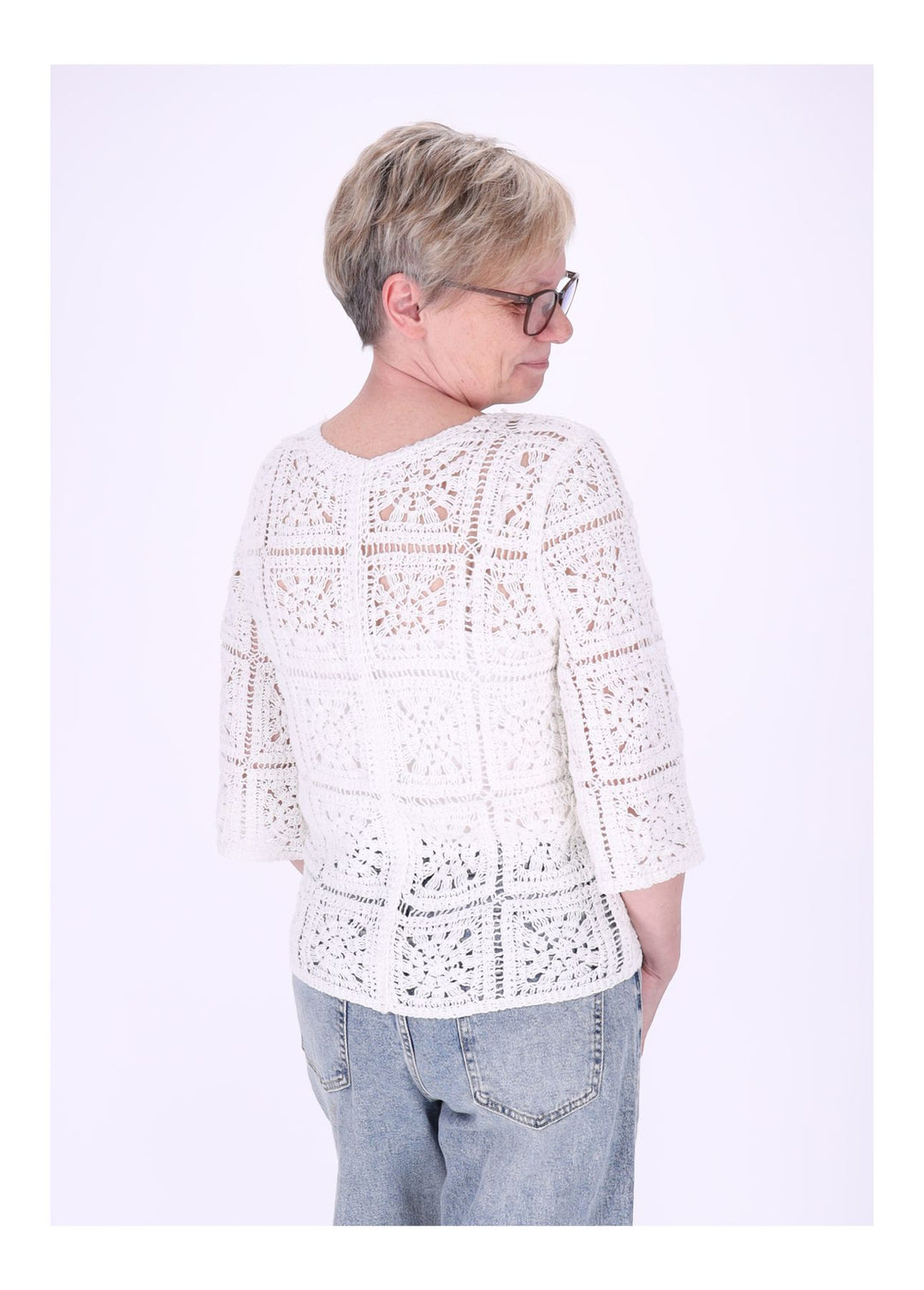 Häkeljacke Damen 3/4 Arm