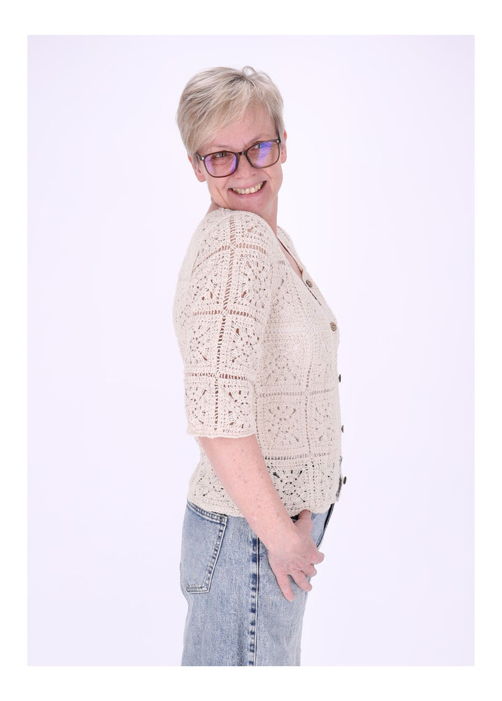 Häkeljacke Damen 3/4 Arm