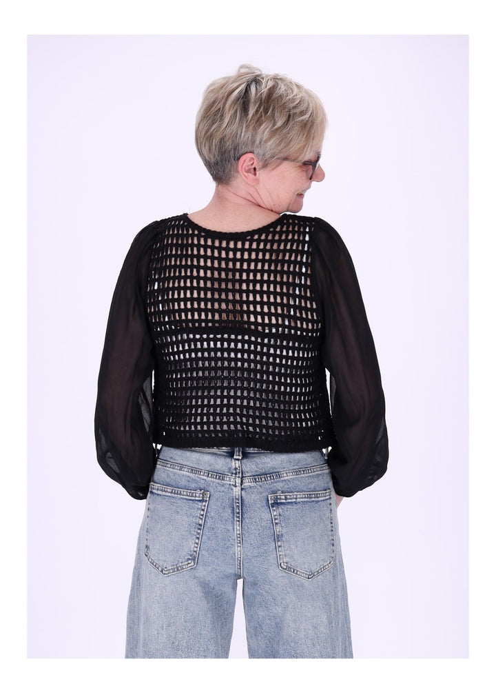 Häkeljacke Damen Satinarme