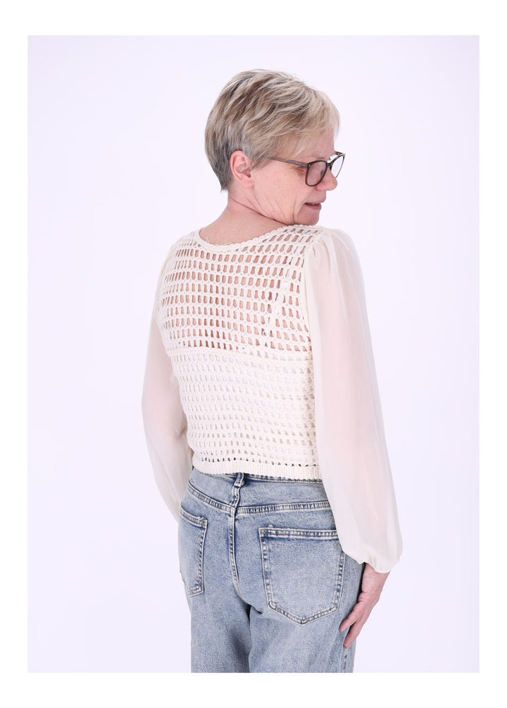 Häkeljacke Damen Satinarme