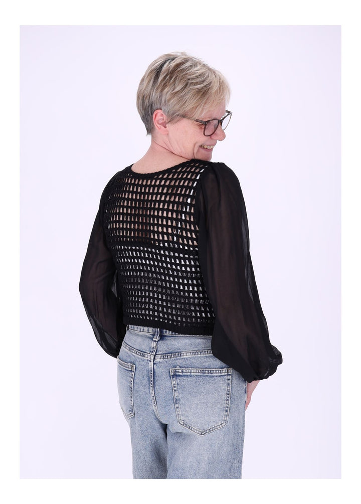 Häkeljacke Damen Satinarme