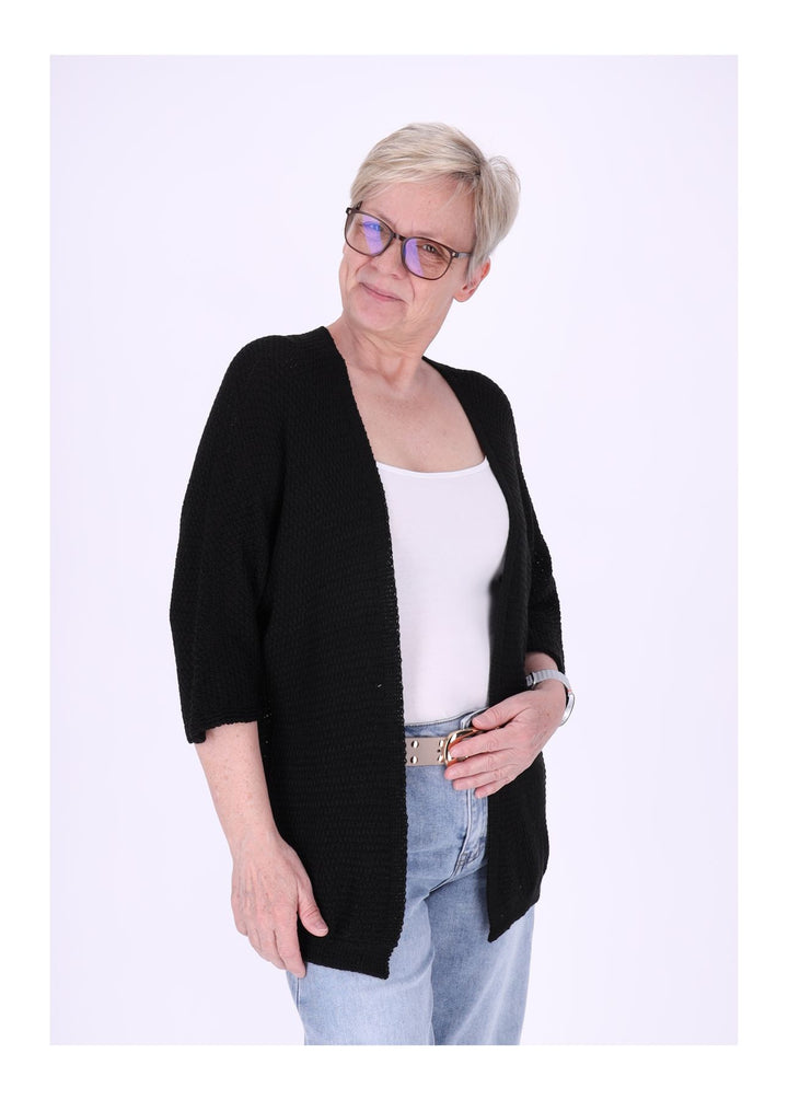 Strickjacke Damen offen 3/4 Arm