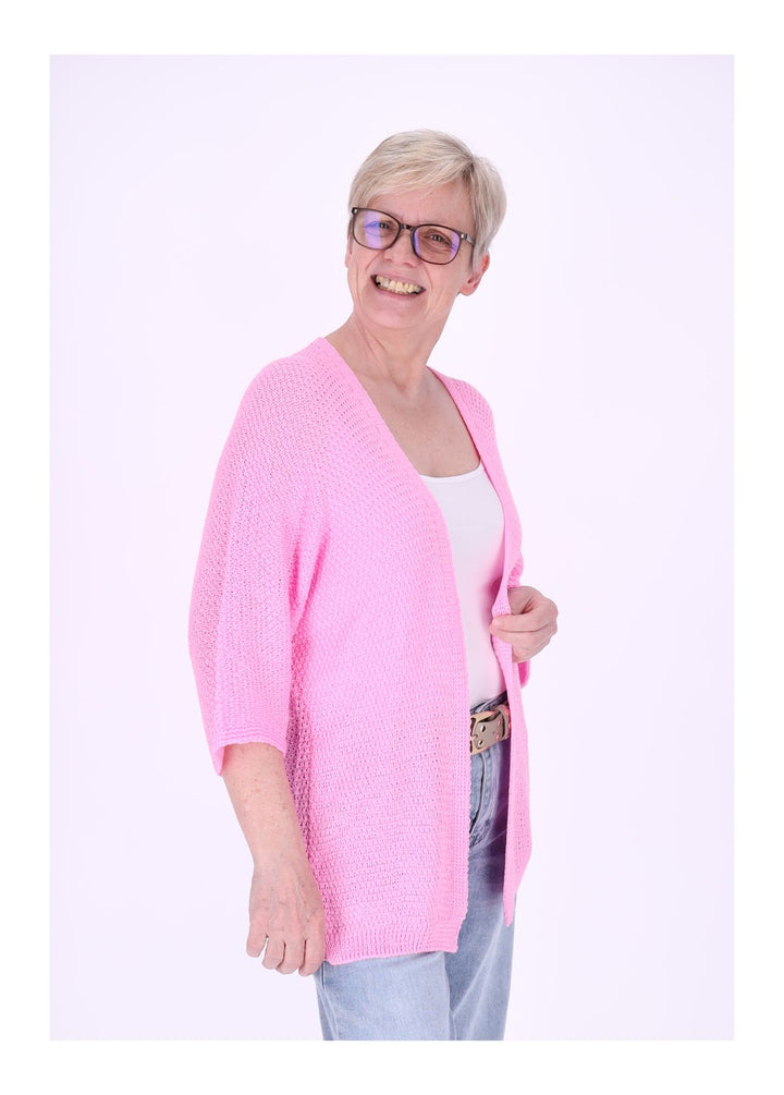 Strickjacke Damen offen 3/4 Arm