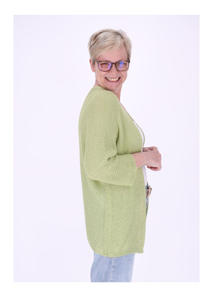 Strickjacke Damen offen 3/4 Arm