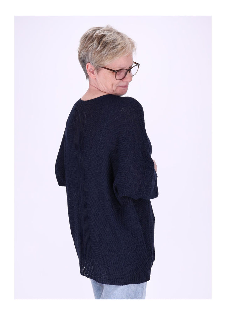 Strickjacke Damen offen 3/4 Arm
