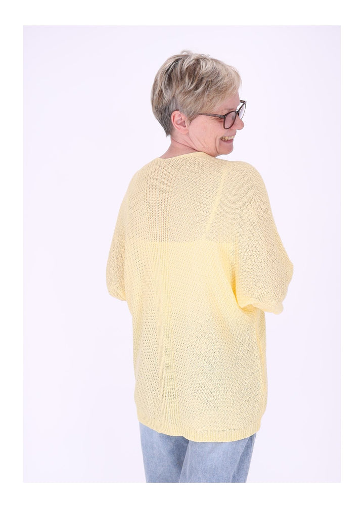 Strickjacke Damen offen 3/4 Arm