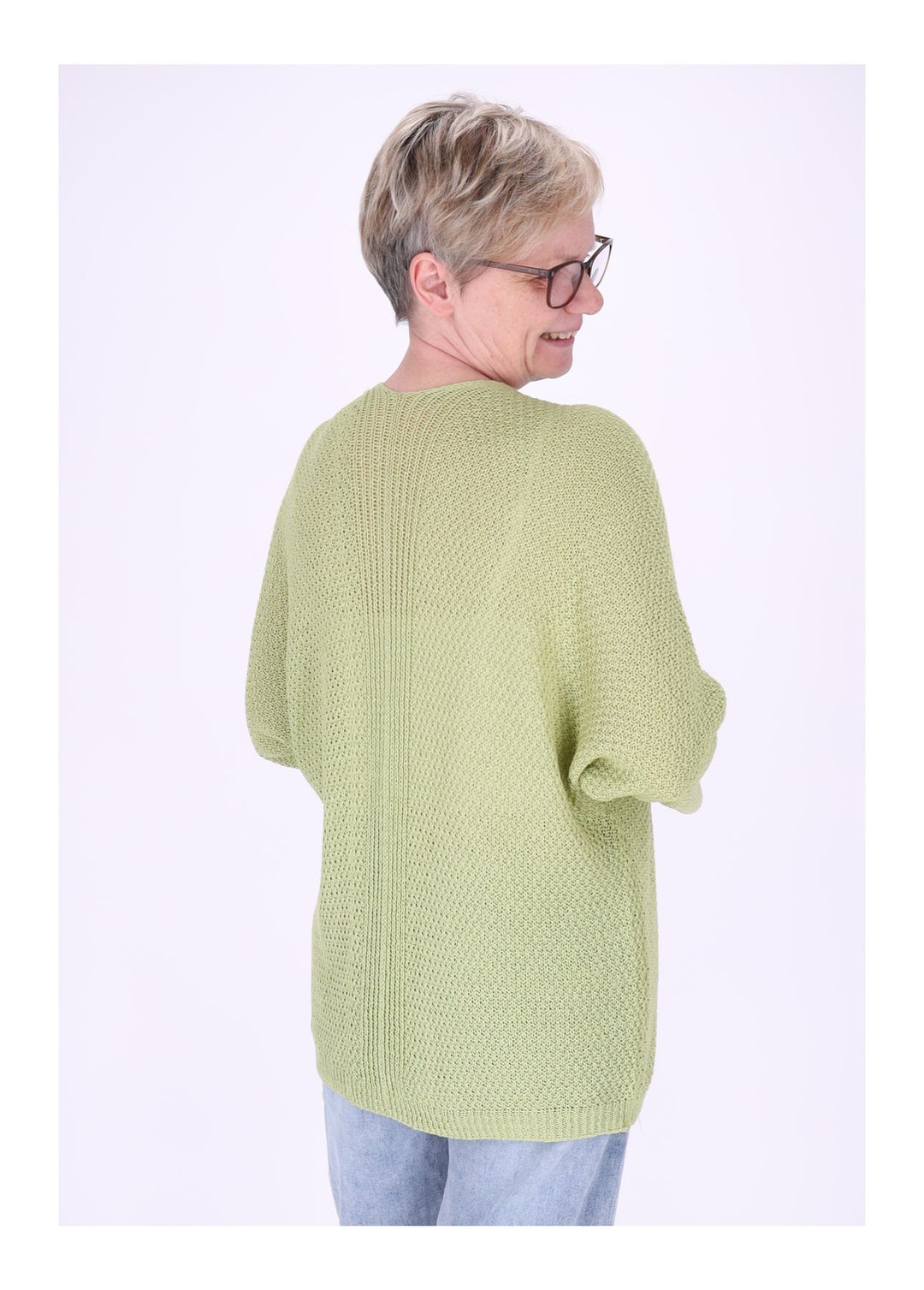 Strickjacke Damen offen 3/4 Arm