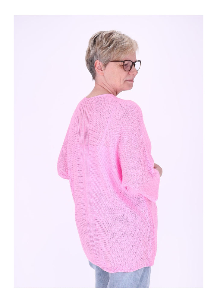 Strickjacke Damen offen 3/4 Arm