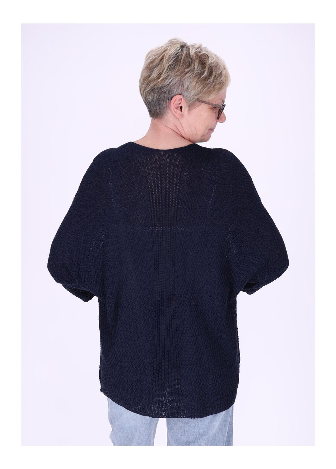 Strickjacke Damen offen 3/4 Arm