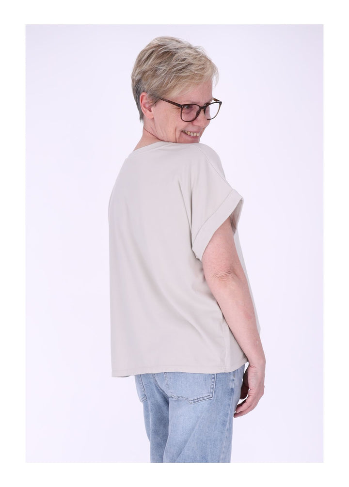 T-Shirt Damen Rundhals Smiley