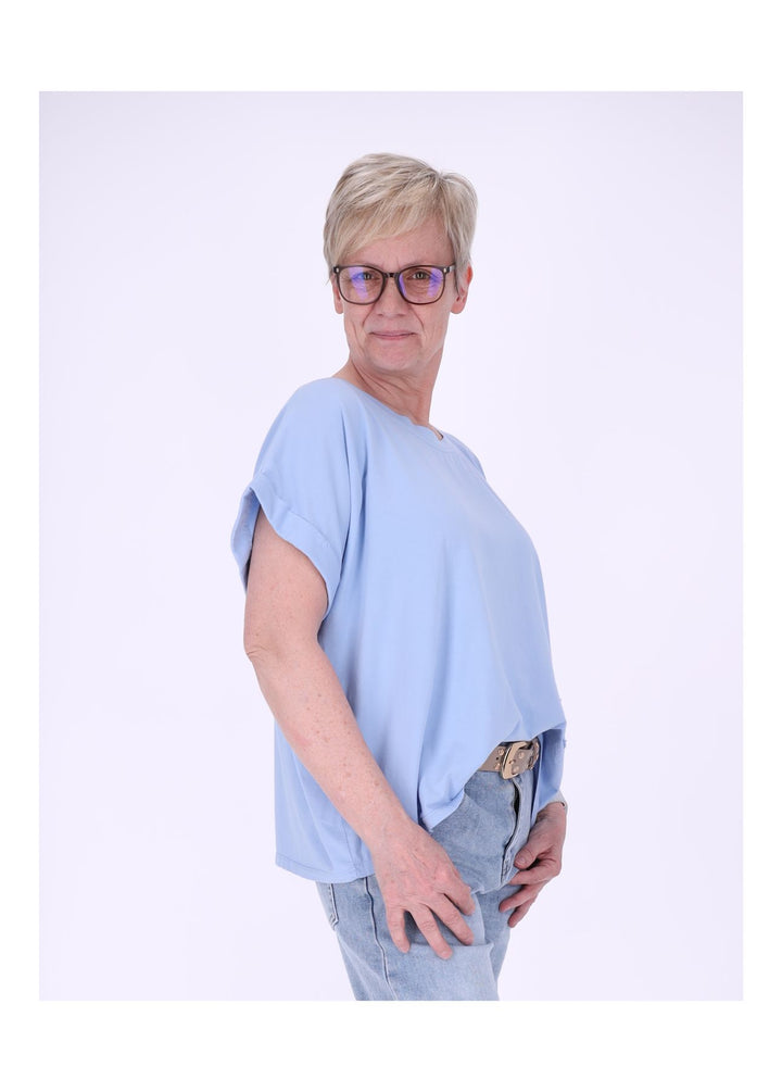 T-Shirt Damen Rundhals Smiley
